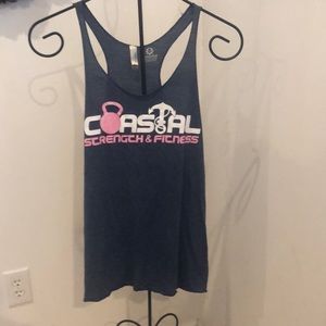 🌼3/$10🌼 Coastal strength & fitness Gray tank top large